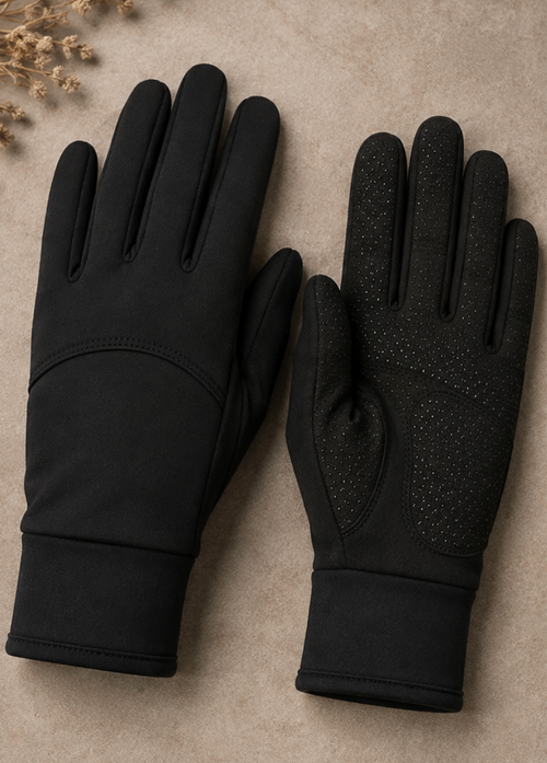 Black Riding Gloves