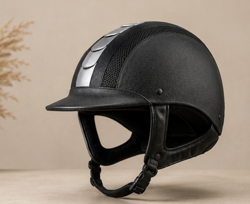 Premium Black Riding Helmet